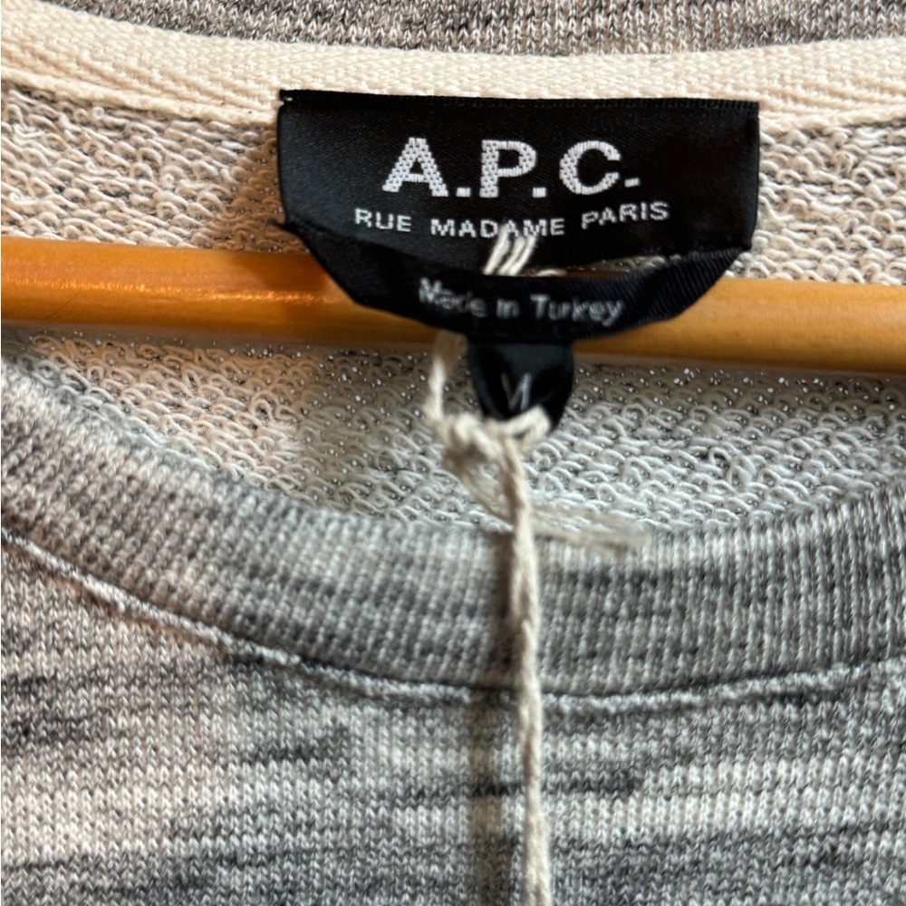 A.P.C. Gray Knit Sweater